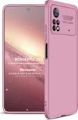 Microsonic Xiaomi Poco X4 Pro 5G Kılıf Double Dip 360 Protective Rose Gold