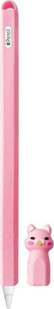 Microsonic Apple Pencil (2. nesil) Kılıf Figürlü Silikon Pembe