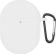 Microsonic Xiaomi Redmi Buds 4 Kılıf Askılı Mat Silikon Beyaz