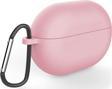 Microsonic Huawei FreeBuds Pro Mat Silikon Kılıf Rose Gold