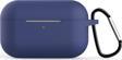 Microsonic Apple AirPods Pro Askılı Mat Silikon Kılıf Lacivert