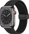 Microsonic Apple Watch Series 8 45mm Kordon Ribbon Line Siyah