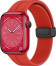 Microsonic Apple Watch SE 44mm Kordon Ribbon Line Kırmızı
