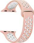 Microsonic Apple Watch Ultra 2 Rainbow Sport Band Kordon Pembe Beyaz