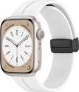 Microsonic Apple Watch Series 9 45mm Kordon Ribbon Line Beyaz