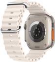 Microsonic Apple Watch SE 2022 40mm Kordon Ocean Band Bej