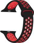 Microsonic Apple Watch Series 9 45mm Rainbow Sport Band Kordon Siyah Kırmızı