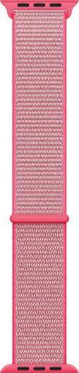 Microsonic Apple Watch Series 9 45mm Hasırlı Kordon Woven Sport Loop Pembe