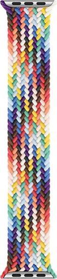 Microsonic Apple Watch Series 8 41mm Kordon, (Medium Size, 147mm) Braided Solo Loop Band Pride Edition