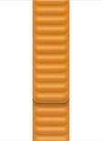 Microsonic Apple Watch Series 8 41mm Kordon Leather Link Band Turuncu