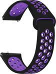 Microsonic Realme Watch S Pro Rainbow Gently Band Kordon Siyah Mor