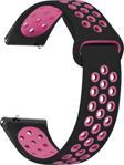 Microsonic Garmin Forerunner 245 Rainbow Sport Band Kordon Siyah Pembe