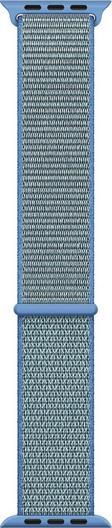 Microsonic Apple Watch Series 7 45mm Hasırlı Kordon Woven Sport Loop Mavi