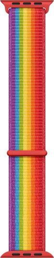 Microsonic Apple Watch Series 7 45mm Hasırlı Kordon Woven Sport Loop Pride Edition