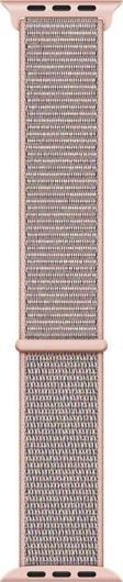 Microsonic Apple Watch Series 7 45mm Hasırlı Kordon Woven Sport Loop Rose Gold
