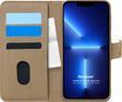 Microsonic Appple iPhone 13 Pro Max Kılıf Fabric Book Wallet Gold