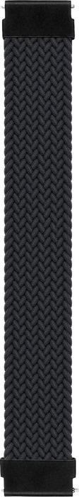 Microsonic Samsung Galaxy Watch 6 Classic 47mm Kordon, (Large Size, 165mm) Braided Solo Loop Band Siyah