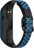 Microsonic Samsung Galaxy Fit 2 R220 Rainbow Sport Band Kordon Siyah Mavi