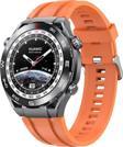 Microsonic Huawei Watch Ultimate Kordon, Silicone Sport Band Turuncu