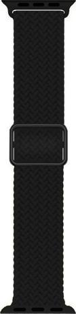 Microsonic Apple Watch SE 2022 44mm Kordon Braided Loop Band Siyah