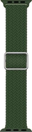 Microsonic Apple Watch Series 5 40mm Kordon Braided Loop Band Koyu Yeşil