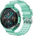 Microsonic Huawei Watch GT2 46mm Kordon Transparent Clear Band YeŞil