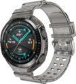 Microsonic Huawei Watch GT2 46mm Kordon Transparent Clear Band Siyah