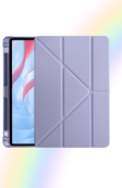 Galaxy Tab A9+ / A9 Plus 11 İnç 2023 Uyumlu Fuchsia Kalem Bölmeli Akıllı Tablet Kılıfı