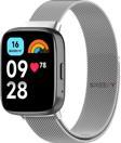 Sneezy Redmi Watch 3 Active İle Uyumlu Metal Hasır Kordon Woven Wire Metal Tasarım Kordon
