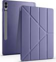 Sneezy Samsung Galaxy Tab S7 Fe T735 / T737 / T730 12.4 İnç Katlanabilir Kalemlikli Standlı Akıllı Kılıf