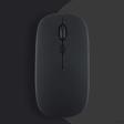 Sneezy Apple Macbook Şarj Edilebilir Sessiz Mouse Bluetooth + 2.4Hz Wifi Kablosuz Mouse Fare
