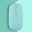 Sneezy Apple Macbook Şarj Edilebilir Sessiz Mouse Bluetooth + 2.4Hz Wifi Kablosuz Mouse Fare