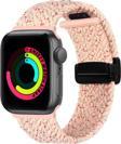 Sneezy Apple Watch 38-40-41Mm İle Uyumlu Fiberlink Manyetik Tokalı Kumaş Örgü Kordon