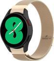 Sneezy Samsung Galaxy Watch 5 40 44 5 Pro 45Mm Uyumlu Kavisli Woven Wire Metal Tasarım Kordon
