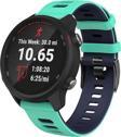 Sneezy Huawei Watch Ultimate – Watch Buds 22Mm Uyumlu Stride Çift Renkli Silikon Kordon