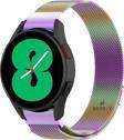 Sneezy Galaxy Watch 6 40 43 44 47Mm Uyumlu Kavisli Woven Wire Metal Tasarım Kordon