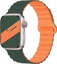 Sneezy Apple Watch 49Mm Seri 8 Ultra Uyumlu Harmony Duo Magnetik Silikon Kordon