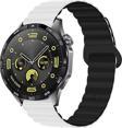 Sneezy Huawei Watch Gt4 46Mm İle Uyumlu 22Mm Harmony Duo Magnetik Silikon Kordon
