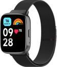 Sneezy Redmi Watch 3 Active İle Uyumlu Metal Hasır Kordon Woven Wire Metal Tasarım Kordon