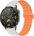 Sneezy Watch Gt4 46Mm İle Uyumlu 22Mm Harmony Duo Magnetik Silikon Kordon