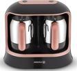 Korkmaz A861-02 Kahvekolik Twin Rose Gold/Siyah Türk Kahve Makinesi