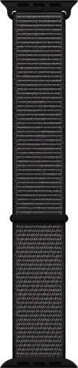 Microsonic Apple Watch Series 2 38mm Hasırlı Kordon Woven Sport Loop Black