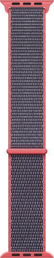 Microsonic Apple Watch Series 2 38mm Hasırlı Kordon Woven Sport Loop Electric Pink
