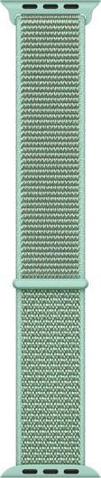 Microsonic Apple Watch Series 2 38mm Hasırlı Kordon Woven Sport Loop Marine Green