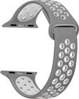 Microsonic Apple Watch Series 5 44mm Rainbow Sport Band Kordon Gri