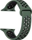Microsonic Apple Watch Series 2 38mm Rainbow Sport Band Kordon Yeşil Siyah