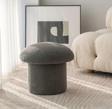 MiniWood Mantar Puf Mushroom Renkli Puf Teddy Kumaş Bench