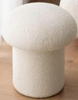 MiniWood Markaawm Mantar Puf Mushroom Teddy Kumaş Beyaz