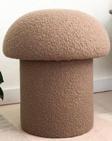 MiniWood Markaawm Mantar Puf Mushroom Teddy Kumaş Camel