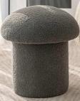MiniWood Markaawm Mantar Puf Mushroom Teddy Kumaş Gri